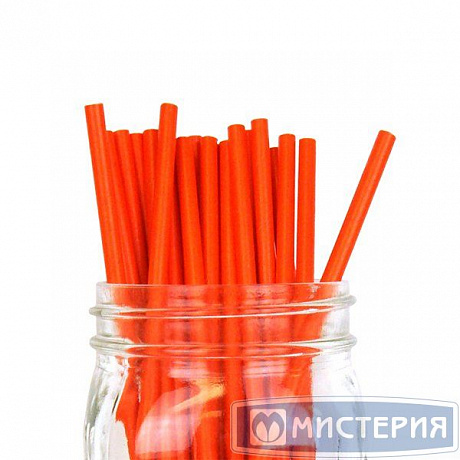 Трубочки бумажные GVS-48 "Рэд" цвет красный 250шт в интернет-магазине Кристалл Юг