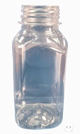Бутылка квадратная БЕЗ КРЫШКИ 0,25л горло 38mm 100/1 в интернет-магазине Кристалл Юг