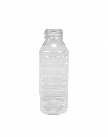Бутылка квадратная БЕЗ КРЫШКИ 0,5л горло 38mm 100/1 в интернет-магазине Кристалл Юг