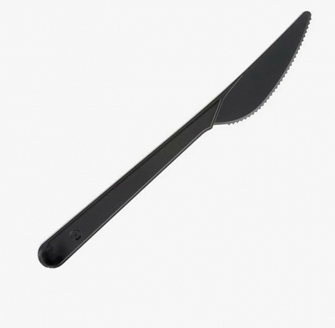 Нож столовый PS 16,5см Черный компакт 100шт/уп 1/40 в интернет-магазине Кристалл Юг